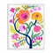 Stupell Industries Blue Tree with Warm Flowers Framed Giclee, design by Suzanne Allard
